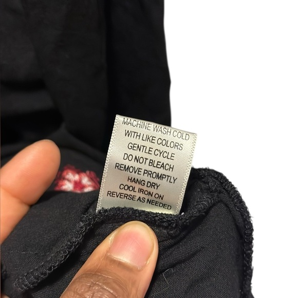 Elegant Black Floral Dress Size 1X High-Low - Picture 5 of 12